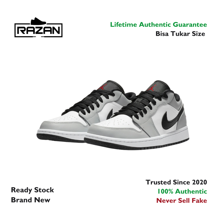 Gambar Air Jordan 1 Low Light Smoke Grey dari Razan Sneakers Kota Bandung Tokopedia
