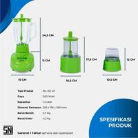 Gambar BLENDER MIYAKO 152 GF Gelas Kaca 1.5 liter dari utamamegaelectric Kota Tangerang Selatan 2 Tokopedia