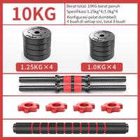 Gambar Dumbbell Barbel set peralatan fitness 10 kg bisa Tiang Angkat - 10KG dari eBuy Indonesia Kab. Tangerang 4 Tokopedia