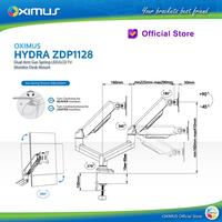 Gambar Bracket Monitor TV 19-34inch OXIMUS HYDRA ZDP1128 Dual Monitor dari Techno Computer Bali Kota Denpasar 4 Tokopedia