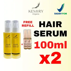 KEMIRY Hair Serum 100ml - Minyak Kemiri Murni Penumbuh Rambut, Brewok