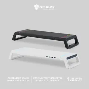 Rexus FP03 Trant Dudukan Monitor Stand Desk Usb 3.0 RGB