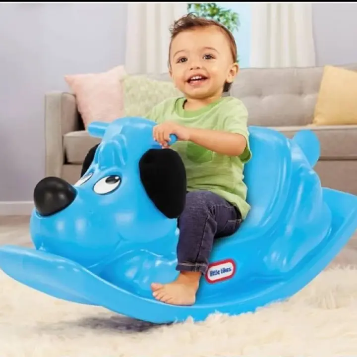 Little Tikes Blue Puppy rocking jungkat jungkit Anak
