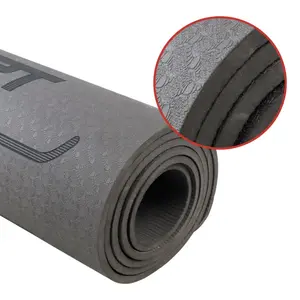 Yoga Mat | 6mm Pilates Sports Gym | TPE Foam Cotton | + Bag | Eco