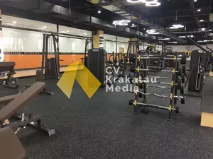 Karpet Lantai Matras Gym Fitness Bahan Karet - Rubber Gym Mat Roll