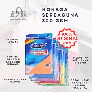 Lap Microfiber Serbaguna Honaga 40x40 cm