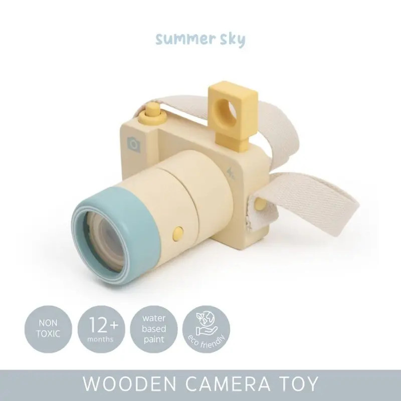 SUMMERSKY - Mainan Kayu Anak Kamera / Wooden Toys Camera 1