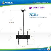 Gambar Bracket Monitor TV 26-55inch OXIMUS CB762 Ceiling Mount Bracket dari Techno Computer Bali Kota Denpasar 2 Tokopedia