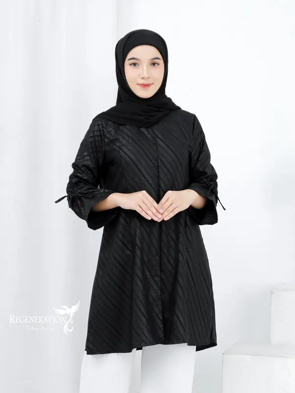 Tunik Wanita Batik Embos Regeneration Fashion Elegan & Trendy 0
