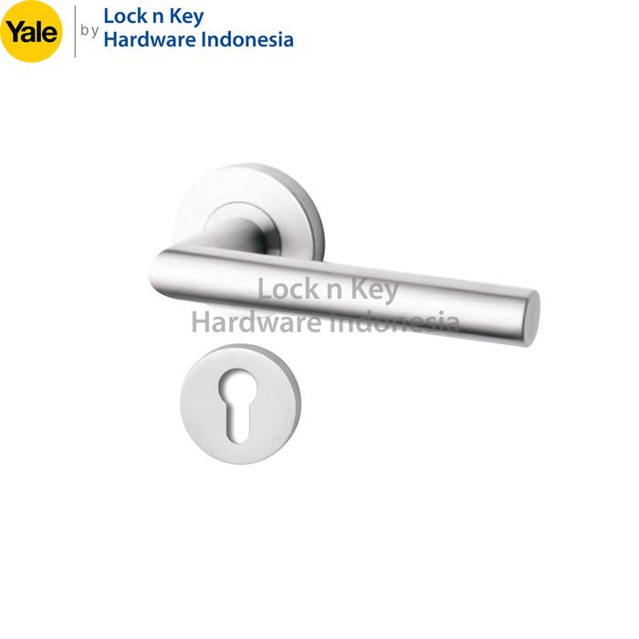 Gambar YALE Handle Pintu Stainless Steel YTL 060 – Gagang Pintu - Lever Handle dengan Escutcheon dari Lock n Key Hardware Indonesia Kota Administrasi Jakarta Barat Tokopedia