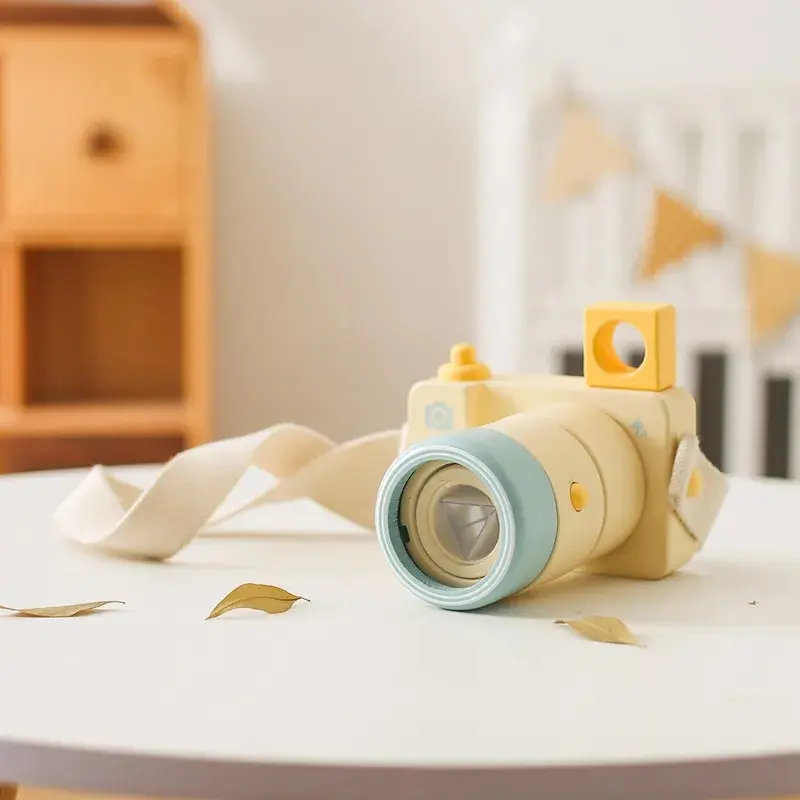 SUMMERSKY - Mainan Kayu Anak Kamera / Wooden Toys Camera 3