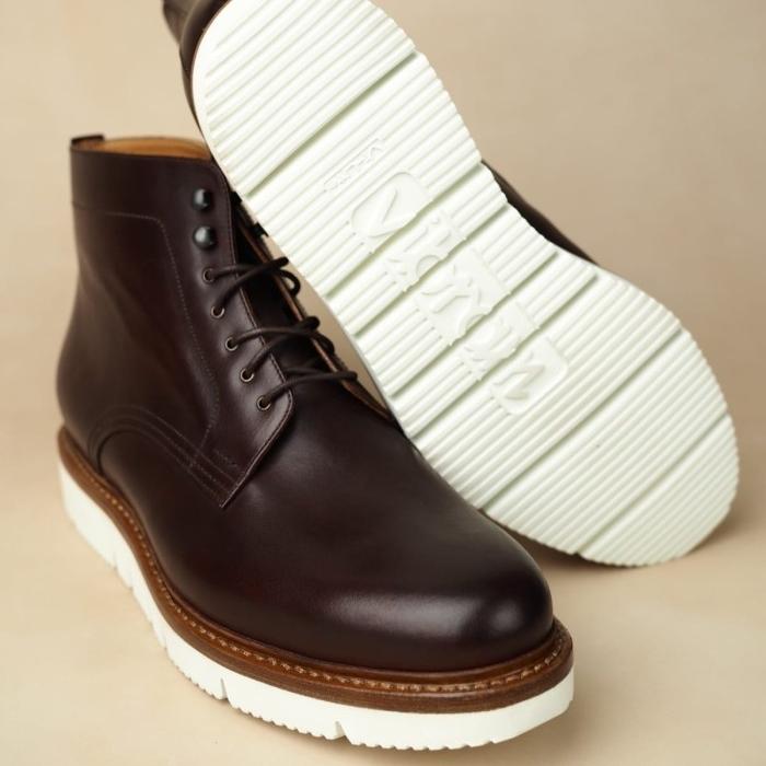 Gambar Fortuna Shoes Sepatu Kulit Pria Patina Tanker Boots - BROWNIES dari Fortuna Shoes Indonesia Kota Bandung Tokopedia