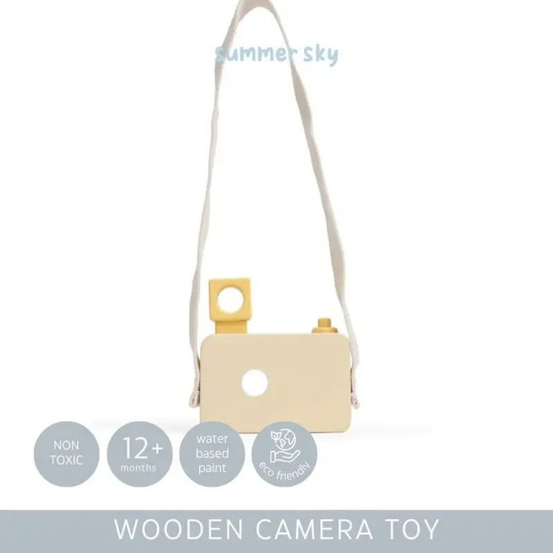 SUMMERSKY - Mainan Kayu Anak Kamera / Wooden Toys Camera 2