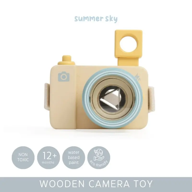 SUMMERSKY - Mainan Kayu Anak Kamera / Wooden Toys Camera 0