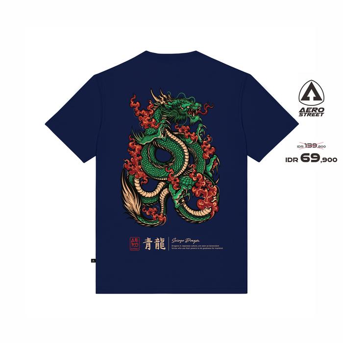 Gambar Aerostreet T Shirt Seiryu Navy Kaos T-Shirt Tshirt AADAA dari Aerostreet Kab. Klaten Tokopedia