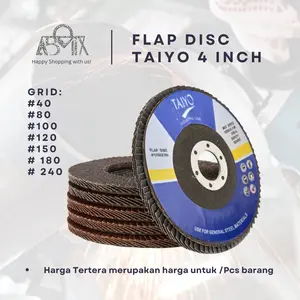 Amplas Susun / Flap Disk Taiyo 4 inch Grid Lengkap