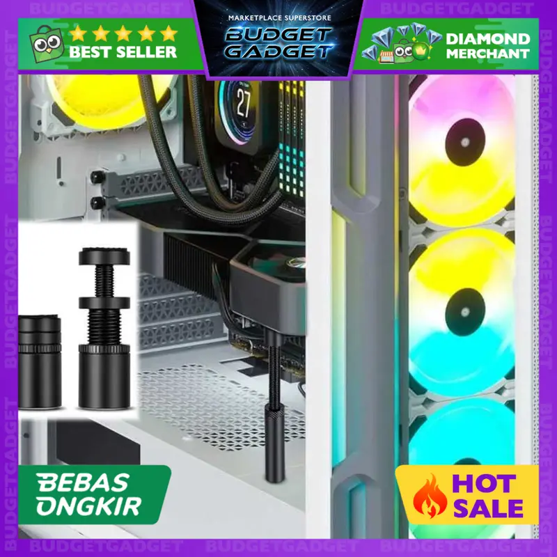 TAFFCOM Holder Penahan GPU VGA Bracket Teleskopik Magnetic GX30 0