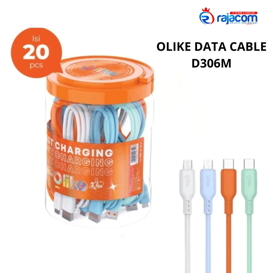 Kabel Data Micro USB Olike D306 (D306M) Fast Charging 2.1A
