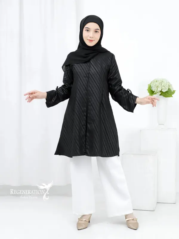 Tunik Wanita Batik Embos Regeneration Fashion Elegan & Trendy 1