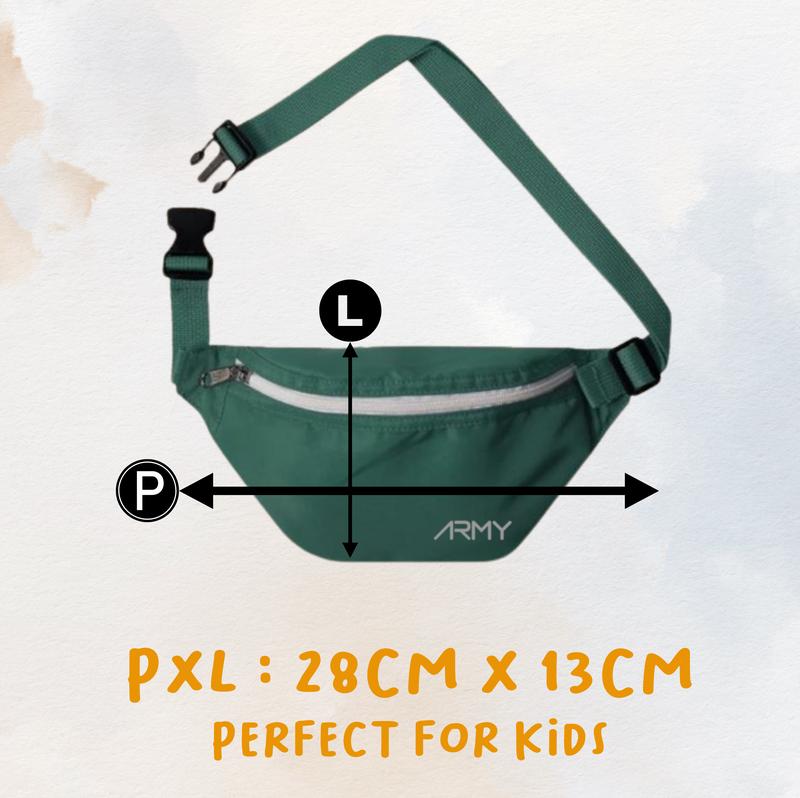 ARMY Mini Waist Bag Tas Pinggang Anak Cotton Soft Bumbag pria wanita 1
