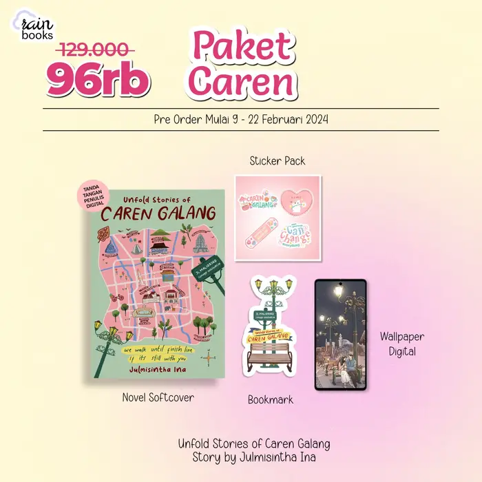 Gambar Buku Novel Caren Galang - Julmisintha Ina - Rainbook Publishing dari Bumi Fiksi Makassar Kota Makassar 2 Tokopedia