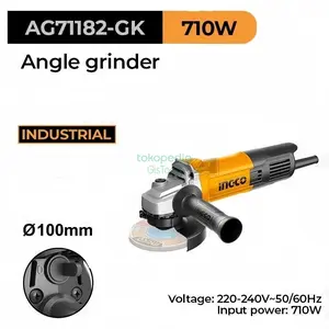 Mesin Gerinda Tangan 4 inch 710 W INGCO AG71182 - Angle Grinder 4 inch