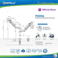 Gambar Bracket Monitor TV 27-34inch OXIMUS P200e Gas Spring Dual Monitor dari Techno Computer Bali Kota Denpasar 3 Tokopedia