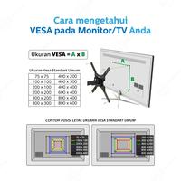 Gambar Bracket Monitor TV 13-27inch OXIMUS LYNX 1163 Wall Mount Bracket dari Techno Computer Bali Kota Denpasar 5 Tokopedia