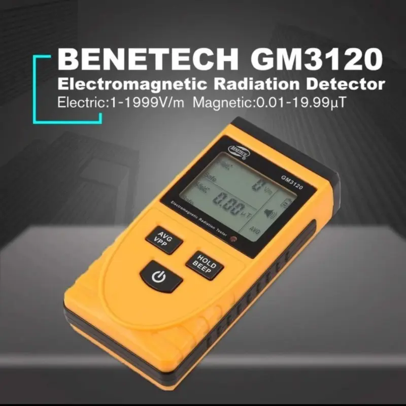 EMF Tester Benetech GM3120 Magnetic Electric Field Radiation MeterELF 0