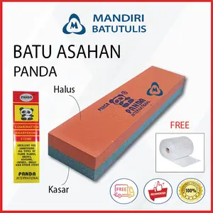 TERMURAH Batu asah pisau - Asahan Pengasah Pisau Panda 8" FREE bubble