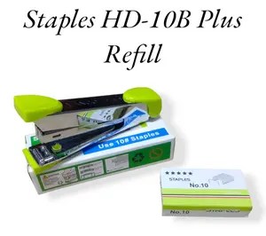 2 In 1 Staples+Isi JOYKO Stapler Hd10 Staples Plus refill