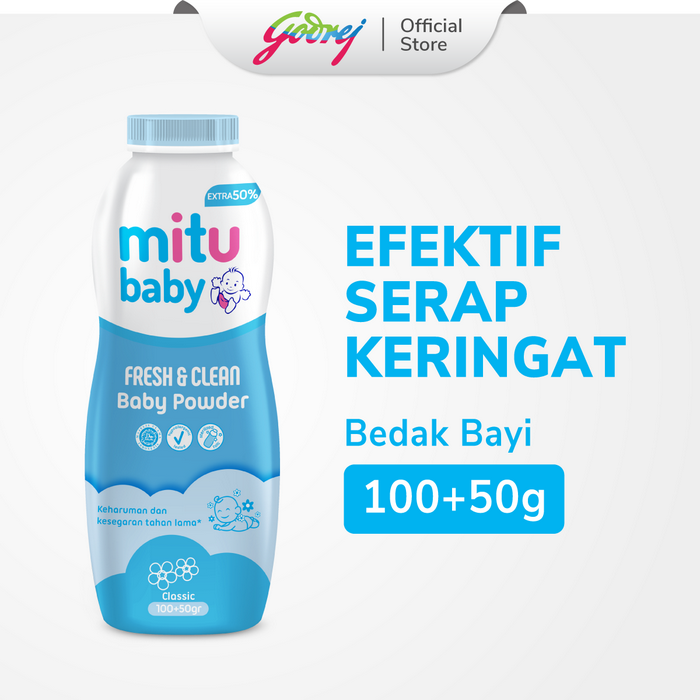 Gambar Mitu Baby Powder F&C Classic Bedak Bayi - 100gr dari godrejindonesia Kota Administrasi Jakarta Utara Tokopedia