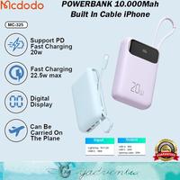 Gambar MCDODO MC-325 Powerbank 10000mAh Power Bank PD 20W iPhone Samsung - MC-2550 dari GADVENTIA Kota Administrasi Jakarta Barat 1 Tokopedia