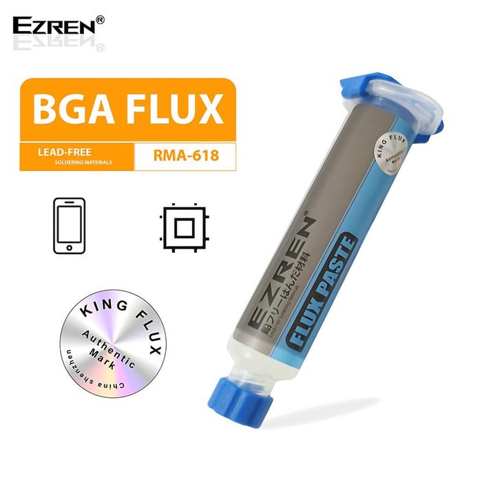 Gambar Ezren RMA-618 King Flux Solder Pasta Minyak Bebas Timbal Solder 10cc dari Ezren Official Store Kab. Tangerang Tokopedia