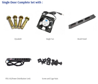 Gambar INDORACK WR5006S-6U - Wallmount Rack 6U Depth 500mm Glass Door 19Inch dari Techno Computer Bali Kota Denpasar 5 Tokopedia