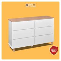 Gambar Offo Living - Rak Serbaguna Bertingkat AKSEL dengan 4 & 6 Laci Penyimpanan Minimalis Elegan untuk Ruangan Rapih - 4 Pintu dari Offo Living Furniture Kab. Bogor 1 Tokopedia