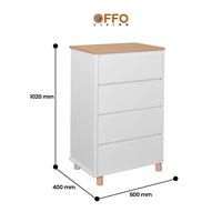 Gambar Offo Living - Rak Serbaguna Bertingkat AKSEL dengan 4 & 6 Laci Penyimpanan Minimalis Elegan untuk Ruangan Rapih - 4 Pintu dari Offo Living Furniture Kab. Bogor 4 Tokopedia