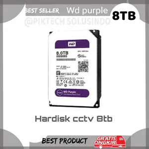HARDISK CCTV 8 TERA WD PURPLE/HDD 8TB CCTV SATA INTERNAL 3.5 WD PURPLE