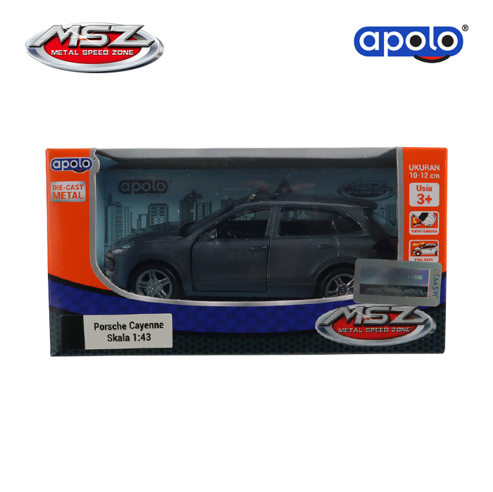 Gambar Agata Toys Official | Apolo MSZ - Diecast Car 1:43  Porsche Cayenne S ( PORSCHE Official License ) dari Agata Toys Kota Administrasi Jakarta Barat Tokopedia
