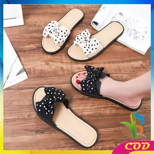 [COD] RB S62 Sandal Pita Polkadot Wanita Fashion Korea Slop Jelly