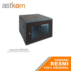 Wallmount Rack 10U Indorack WR5010S 19" Single Door Rak Server