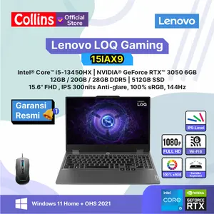LENOVO LOQ 15IRX9 i5-13450HX RTX3050 512GB 15.6" FHD sRGB 100% W11 OHS