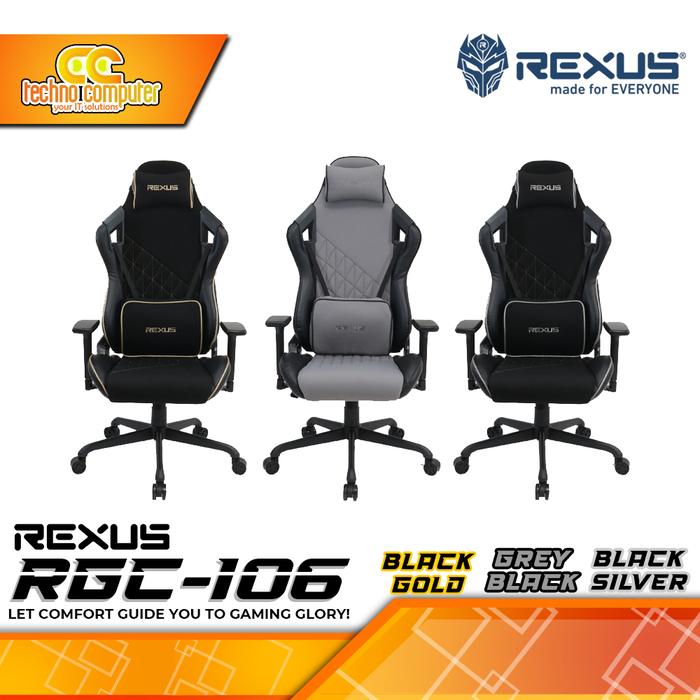 Gambar KURSI GAMING REXUS RGC-106 GAMING CHAIR 3D Armrest dari Techno Computer Bali Kota Denpasar Tokopedia