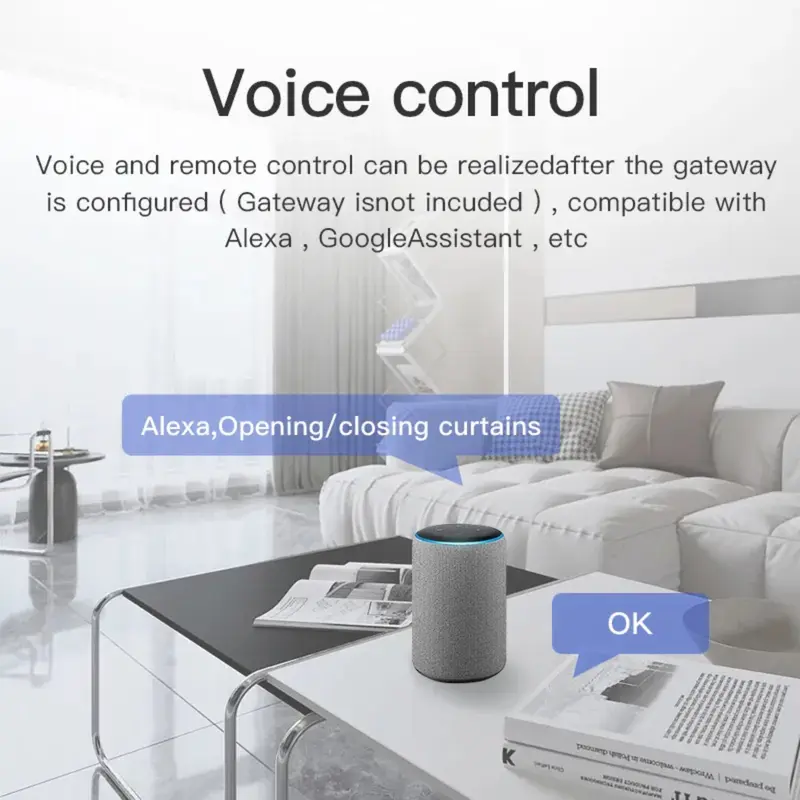 Smart Curtain Robot Danhan Gorden otomatis, Tirai Pintar, WiFi Wireless Tuya-Curtain Single 6
