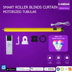 AOK Smart Roller Blinds Curtain Tubular Motor Tirai Gulung Tuya