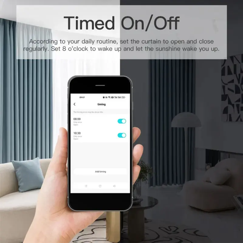 Smart Curtain Robot Danhan Gorden otomatis, Tirai Pintar, WiFi Wireless Tuya-Curtain Single 5