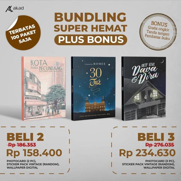 Gambar Pre Order Buku Novel - Bundling Super Hemat Plus Bonus - Akad dari Bumifiksimedan001 Kota Medan Tokopedia