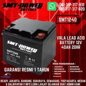SMT1240 - AKI KERING SMT POWER 12V 40AH BATERAI UPS GENSET SOLAR CELL