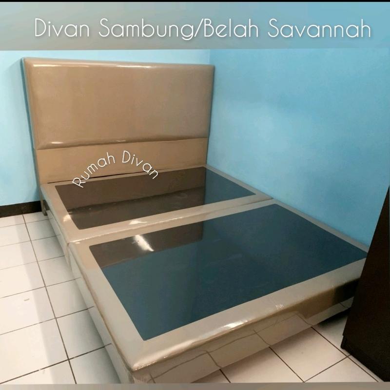 Divan Alas Springbed Lipat Dipan Sambung/Belah, Bisa Pilih Headboard ...