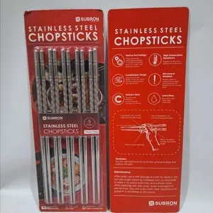 Sumpit Stainless Steel chopstiscks Motif 22,5cm